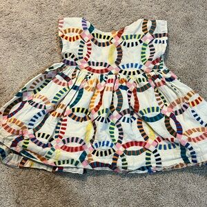 Pink chicken toddler dress